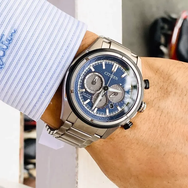 Citizen Eco-Drive Chronograph Aqua-Matic Men's Watch- CA4560-81L